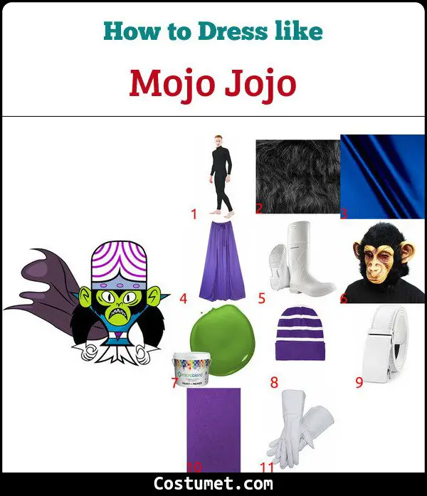 Mojo Jojo (The Powerpuff Girls) Costume for Cosplay & Halloween 2023